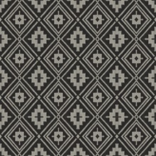 Camp Blanket Black Southwest Wool Wallpaper