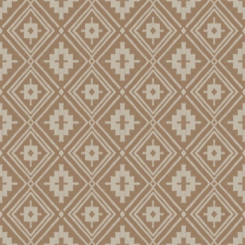 Camp Blanket Chestnut Southwest Wool Wallpaper