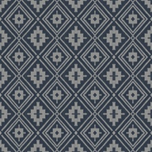Camp Blanket Dark Blue Southwest Wool Wallpaper