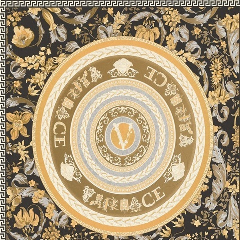 Candlelight Ember Versace Italian Wallpaper