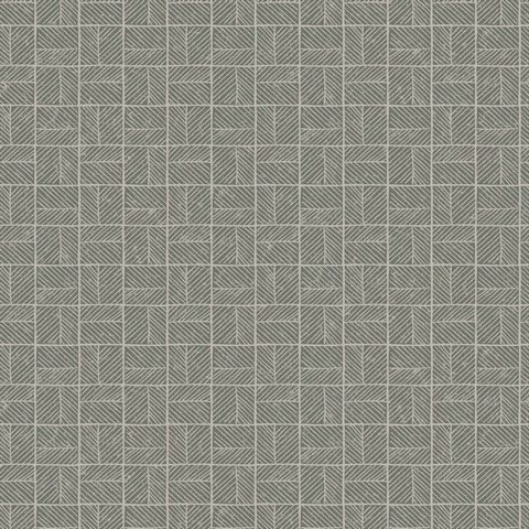 Carimbo Mosaic Grey Wallpaper