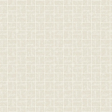 Carimbo Mosaic White Wallpaper