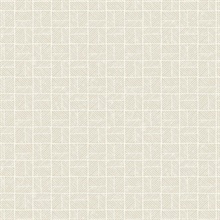 Carimbo Mosaic White Wallpaper