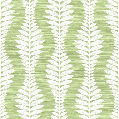 Carina Leaf Ogee Commercial Wallpaper