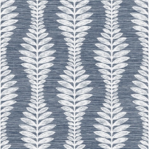 Carina Leaf Ogee Commercial Wallpaper