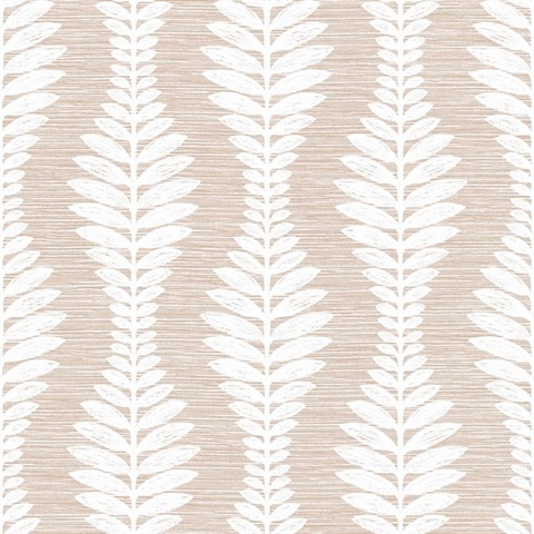 Carina Leaf Ogee Commercial Wallpaper