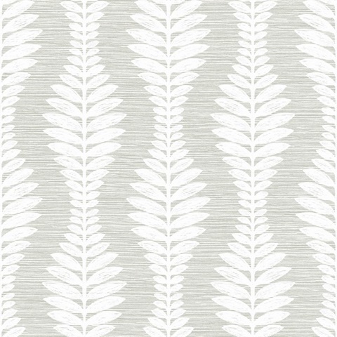 Carina Leaf Ogee Commercial Wallpaper