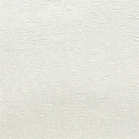 Carlotta Beige Textured Scroll Wallpaper