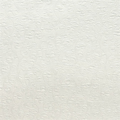 Carlotta Beige Textured Scroll Wallpaper