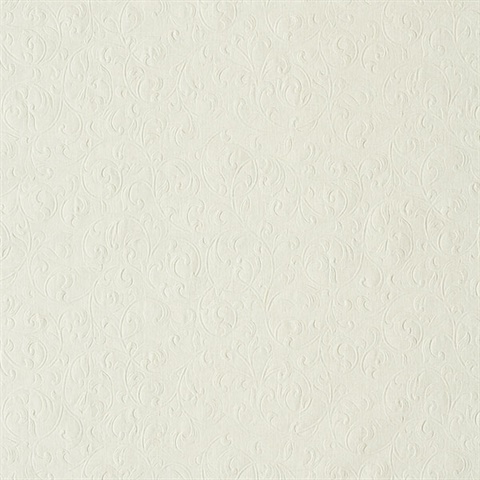 Carlotta Pearl Textured Scroll Wallpaper