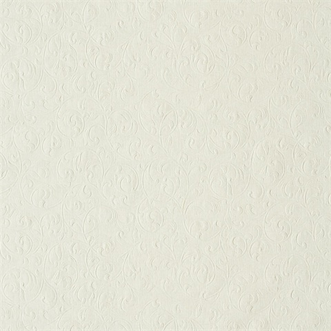 Carlotta Pearl Textured Scroll Wallpaper