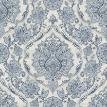 Carnegie Blue Damask