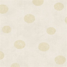 Caro Eggshell Polka Dots Wallpaper