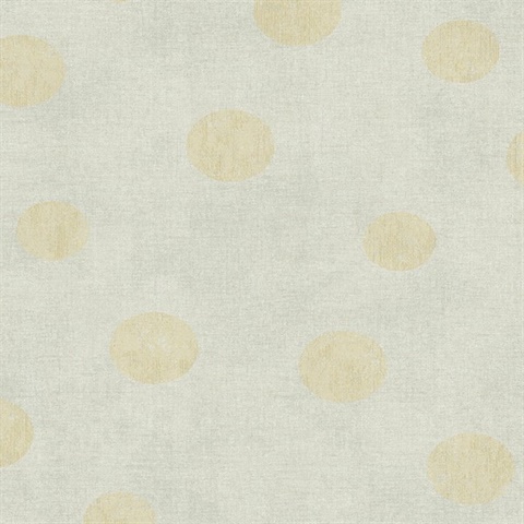 Caro Neutral Polka Dots Wallpaper