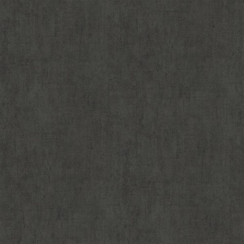 Carrero Black Plaster Faux Solid Textured Texture Wallpaper