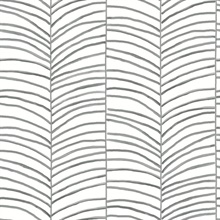 Cascade Palm Chevron Onyx Mediterranean Modern Palm Leaf Wallpaper