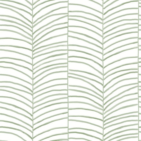 Cascade Palm Chevron Palm Mediterranean Modern Palm Leaf Wallpaper