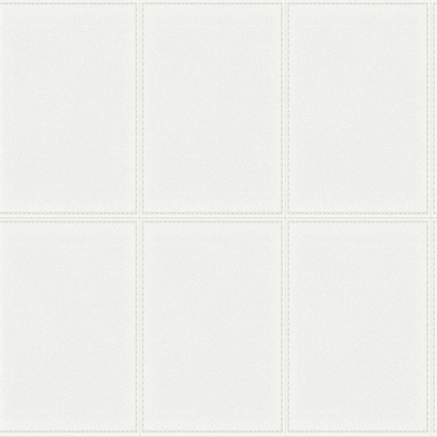 Cashew Faux Stitched Leather Wallpaper