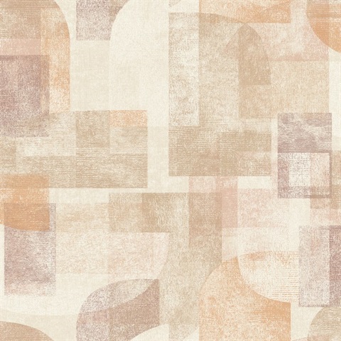 Cassandra Rust Block Geometric Wallpaper