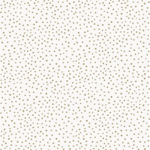 Cassie White Petite Polka Dots Wallpaper