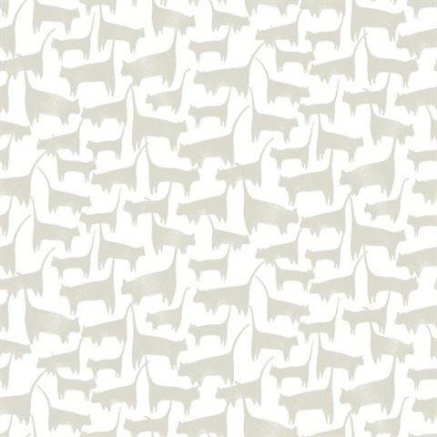 Cat Tails Peel and Stick Wallpaper