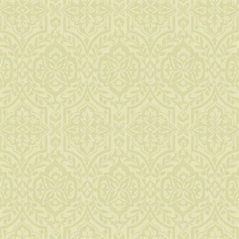 Cathedral Gold Damask Wallpaper