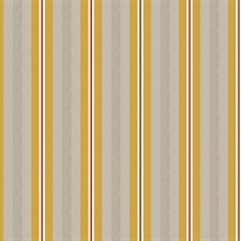 Cato Mustard Scandinavian Verical Stripe Wallpaper