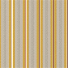 Cato Mustard Scandinavian Verical Stripe Wallpaper