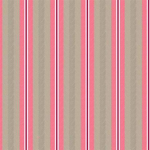 Cato Raspberry Scandinavian Verical Stripe Wallpaper