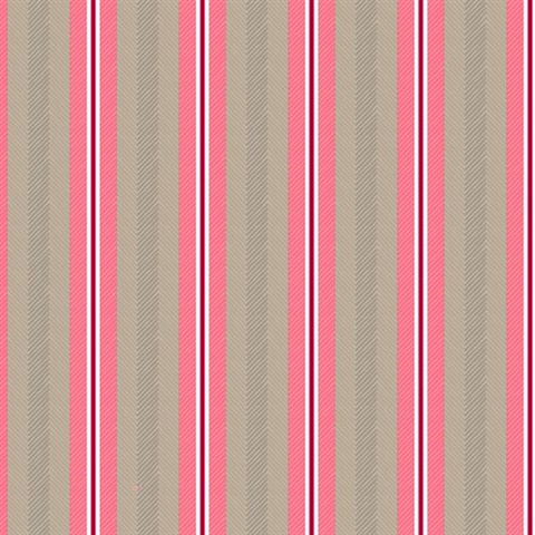 Cato Raspberry Scandinavian Verical Stripe Wallpaper