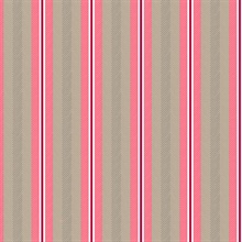 Cato Raspberry Scandinavian Verical Stripe Wallpaper