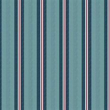 Cato Teal Scandinavian Verical Stripe Wallpaper