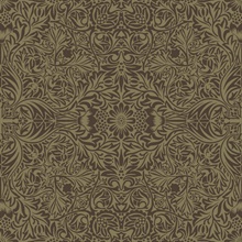 Ceiling Brown Intricate Floral Wallpaper