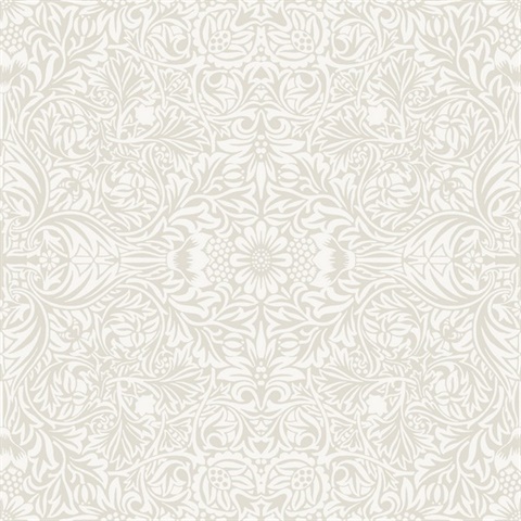Ceiling Dove Intricate Floral Wallpaper