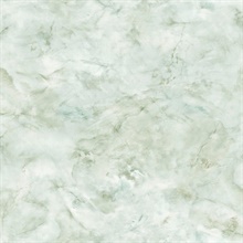 Celeste Faux Marble Green Wallpaper