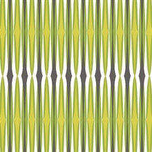 Century Stripe Green & Black Retro Wallpaper