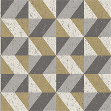 Cerium Metallic Concrete Geometric Wallpaper