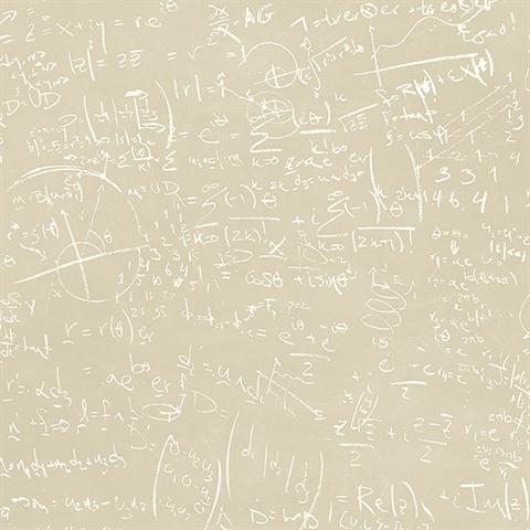 Chalkboard Beige Equation