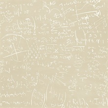 Chalkboard Beige Equation