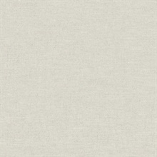 Chambray Light Grey Fabric Weave Wallpaper