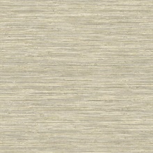 Champagne & Beige Faux Grasscloth Sisal Wallpaper