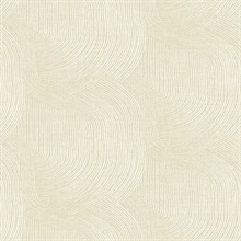 Champagne Folly Textured Ink Linework Wallpaper
