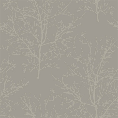 Champagne Glass Bead Frozen Branches Wallpaper