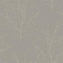 Champagne Glass Bead Frozen Branches Wallpaper