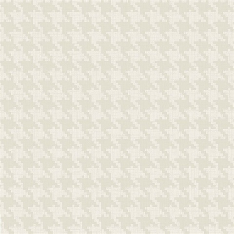 Champagne Glitter Modern Houndstooth Wallpaper