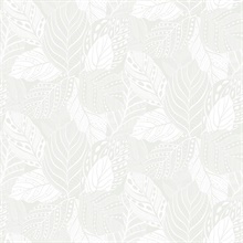 Champagne Vinca Leaf Wallpaper