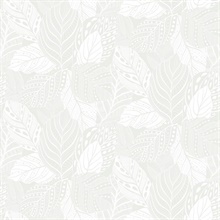 Champagne Vinca Leaf Wallpaper