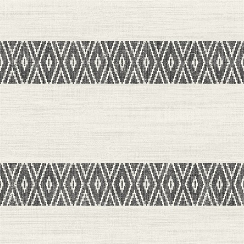 Charcoal Alani Southwest Stripe Wallpaper
