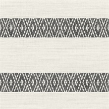 Charcoal Alani Southwest Stripe Wallpaper