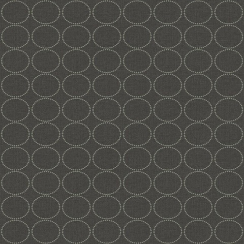 Charcoal Black Small Circles Wallpaper